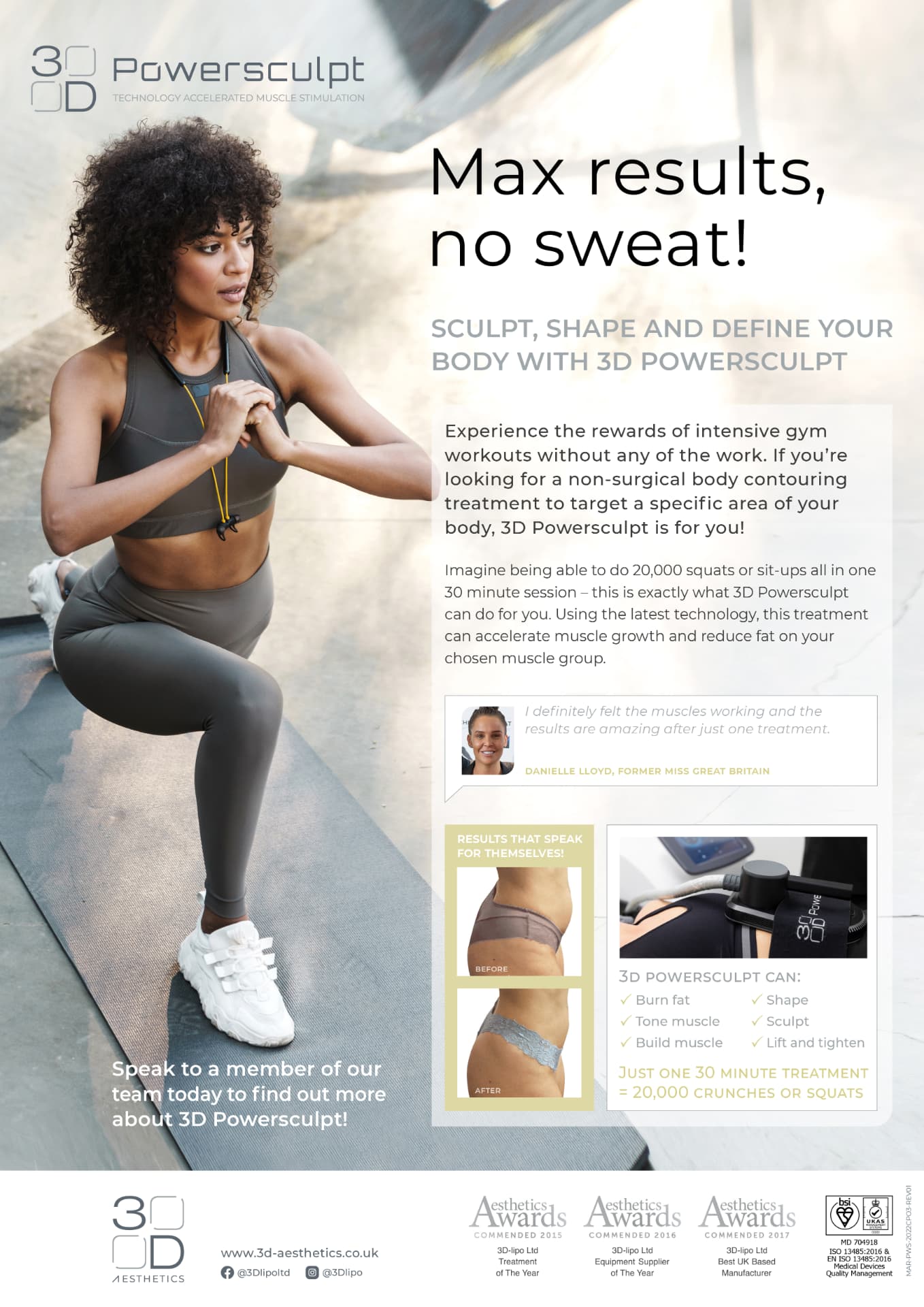 Powersculpt benefits — burn fat, tone, shape and lift
